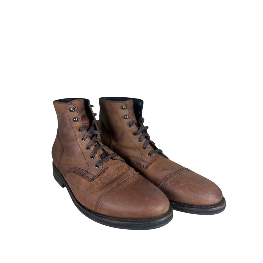 Thursday Boot Co Captain Boots Terracotta Full Grain Leather Cap Toe Men's 11.5D